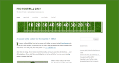 Desktop Screenshot of profootballdaly.com